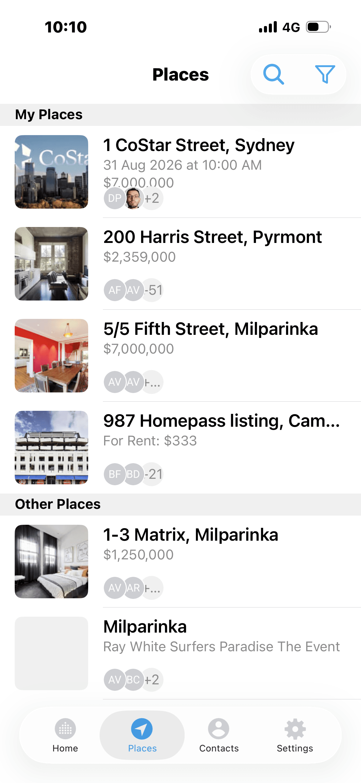 Places — before